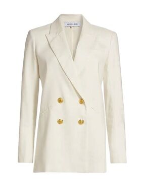 Veronica Beard dale Dickey Jacket blazer 12 nwt off white linen blend $695